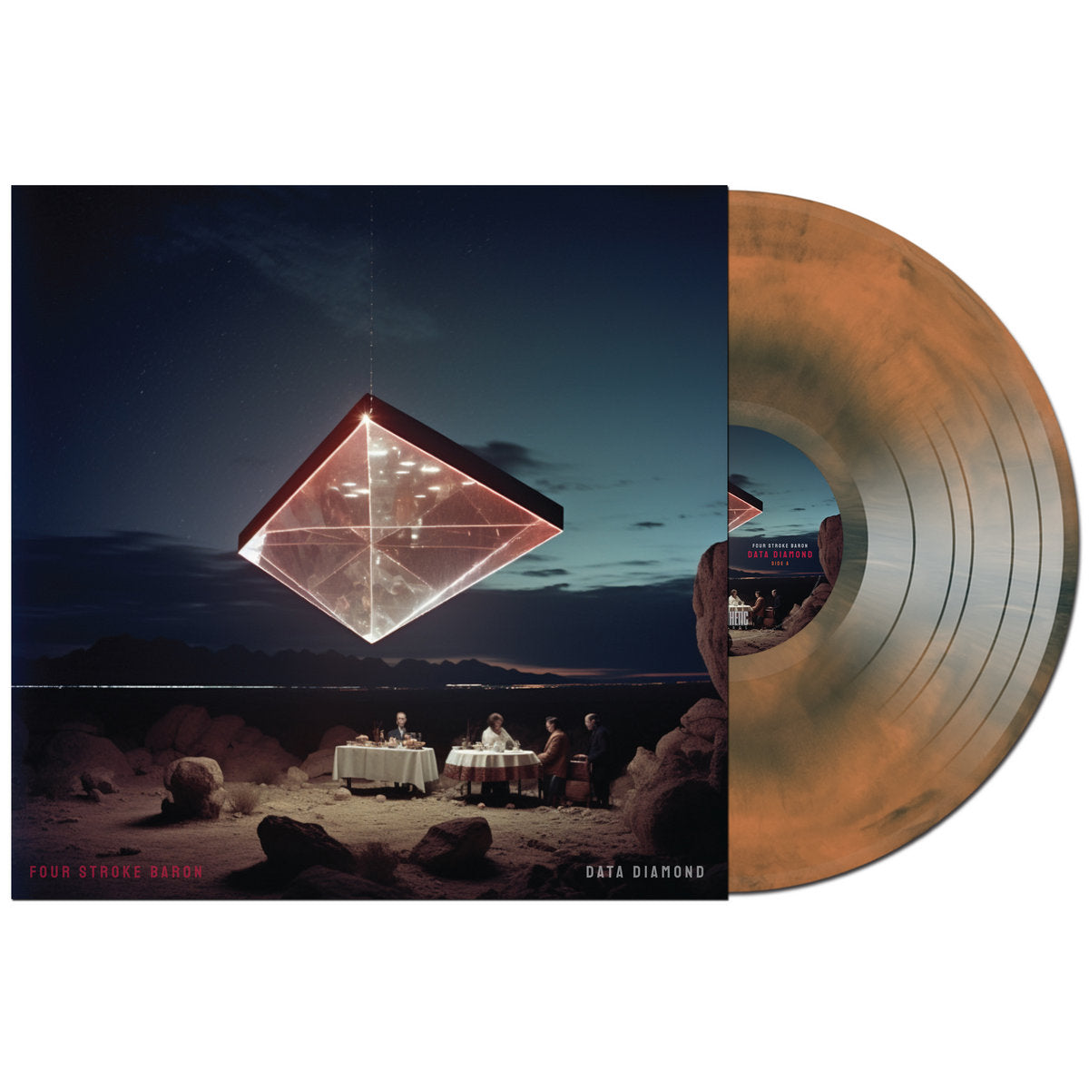 Four Stroke Baron - Data Diamond on Galaxy Black and Orange Vinyl