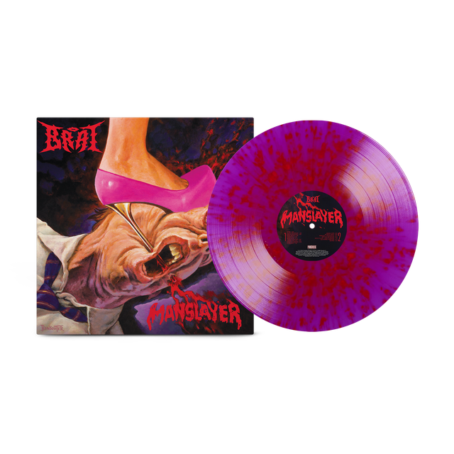 Brat  - Manslayer Neon Violet w/ Translucent Ruby Splatter Vinyl