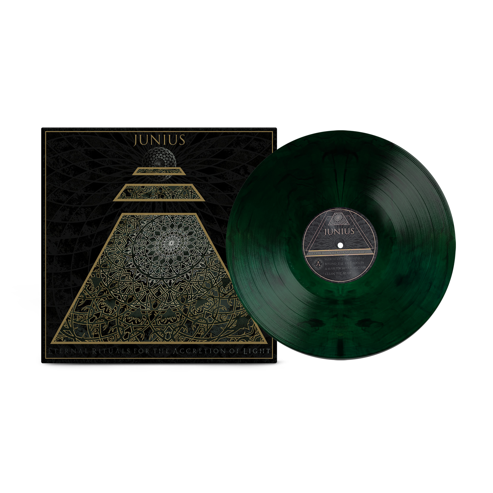 Junius - Eternal Rituals For The Accretion Of Light on Green and Black Vinyl LP